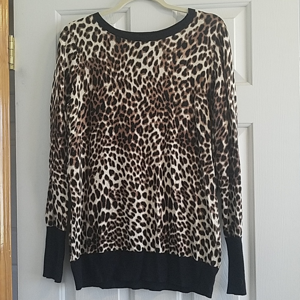 Worthington Cheetah Sweater!